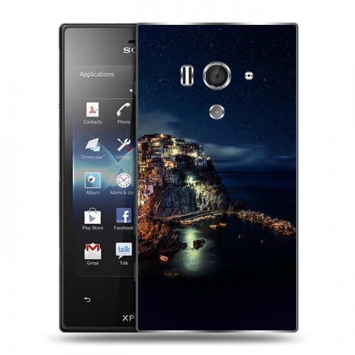 Дизайнерский пластиковый чехол для Sony Xperia acro S ночь