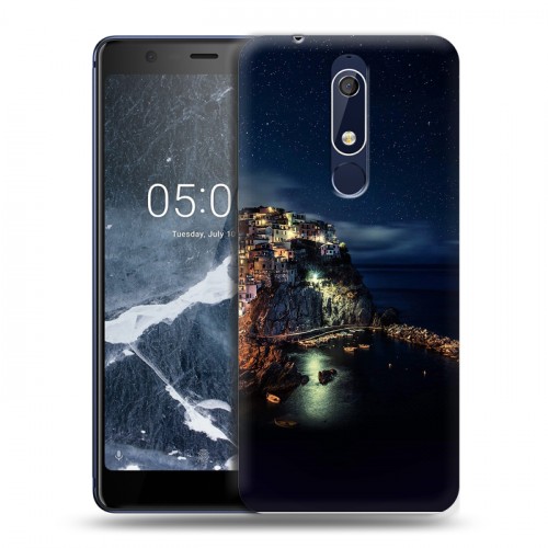 Дизайнерский пластиковый чехол для Nokia 5.1 ночь