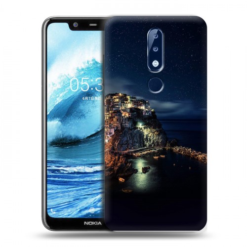 Дизайнерский силиконовый чехол для Nokia 5.1 Plus ночь