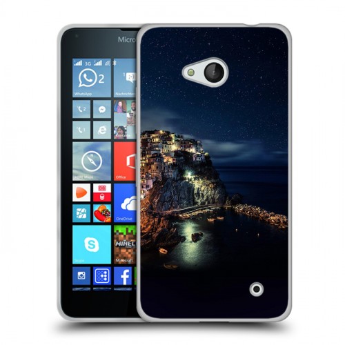 Дизайнерский пластиковый чехол для Microsoft Lumia 640 ночь