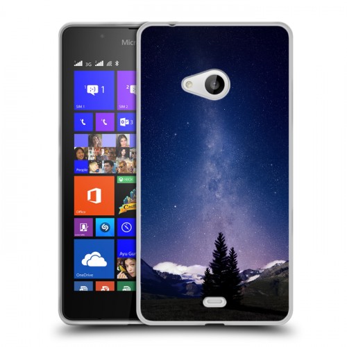 Дизайнерский пластиковый чехол для Microsoft Lumia 540 ночь