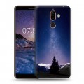 Дизайнерский пластиковый чехол для Nokia 7 Plus ночь