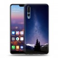 Дизайнерский силиконовый с усиленными углами чехол для Huawei P20 Pro ночь