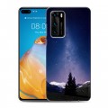 Дизайнерский силиконовый с усиленными углами чехол для Huawei P40 ночь