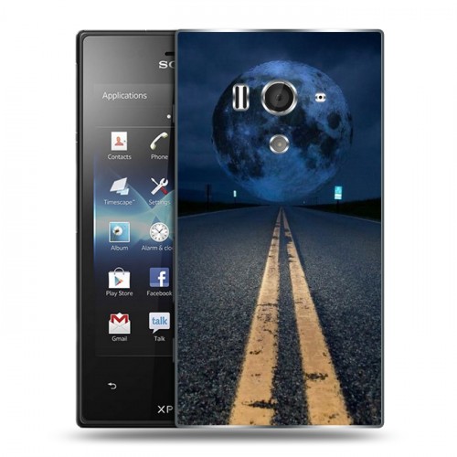 Дизайнерский пластиковый чехол для Sony Xperia acro S ночь