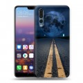 Дизайнерский силиконовый с усиленными углами чехол для Huawei P20 Pro ночь