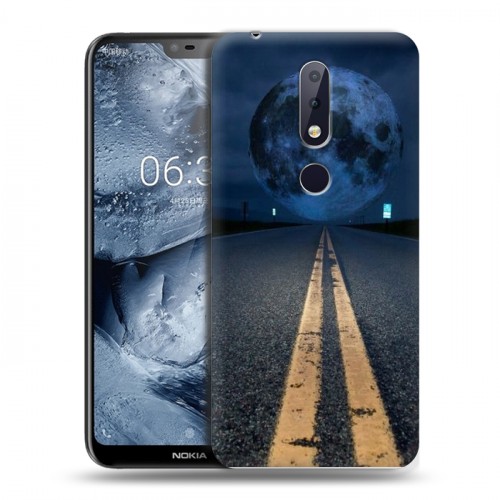 Дизайнерский пластиковый чехол для Nokia 6.1 Plus ночь