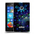 Дизайнерский пластиковый чехол для Microsoft Lumia 435 Абстракции Фрактал