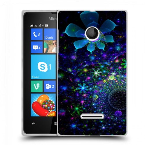 Дизайнерский пластиковый чехол для Microsoft Lumia 435 Абстракции Фрактал