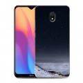 Дизайнерский силиконовый с усиленными углами чехол для Xiaomi RedMi 8A ночь