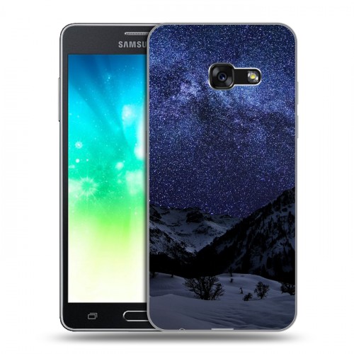 Дизайнерский силиконовый с усиленными углами чехол для Samsung Galaxy A3 (2017) ночь