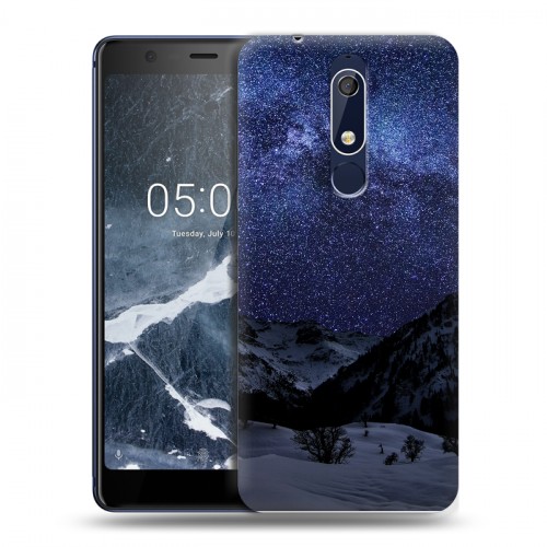 Дизайнерский пластиковый чехол для Nokia 5.1 ночь