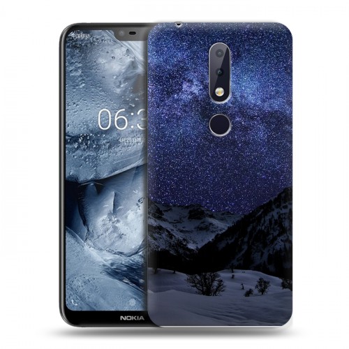 Дизайнерский пластиковый чехол для Nokia 6.1 Plus ночь