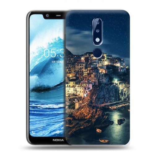 Дизайнерский силиконовый чехол для Nokia 5.1 Plus ночь