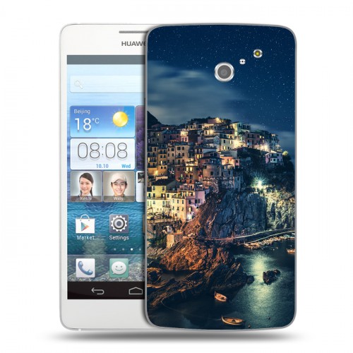 Дизайнерский пластиковый чехол для Huawei Ascend D2 ночь