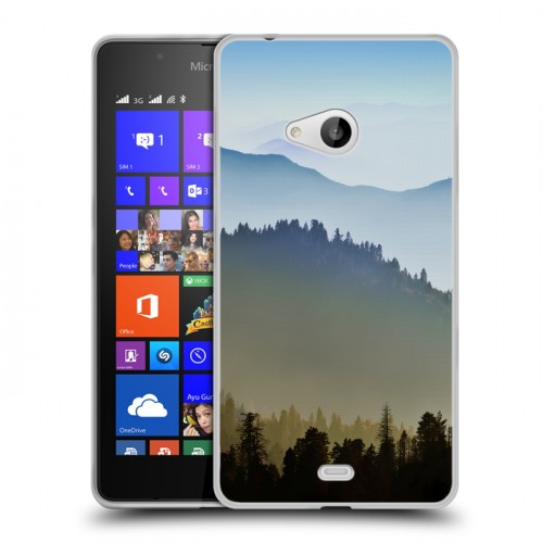 Дизайнерский пластиковый чехол для Microsoft Lumia 540 горы