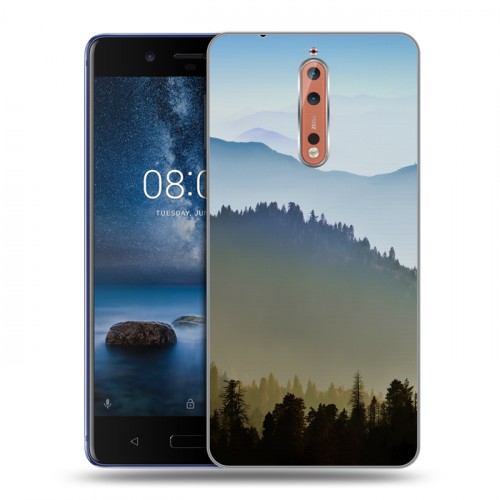 Дизайнерский пластиковый чехол для Nokia 8 горы