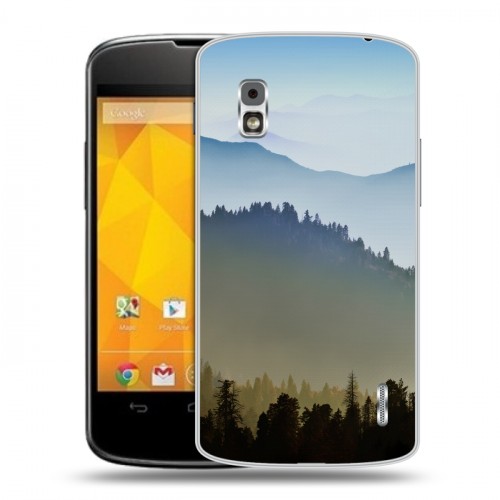 Дизайнерский пластиковый чехол для LG Google Nexus 4 горы