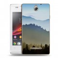 Дизайнерский пластиковый чехол для Sony Xperia E горы