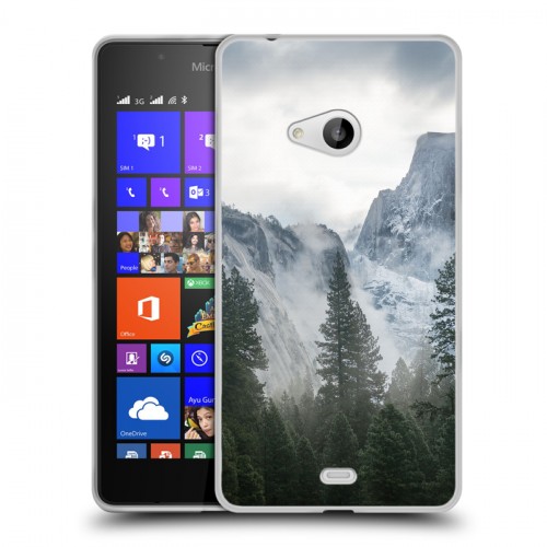 Дизайнерский пластиковый чехол для Microsoft Lumia 540 горы