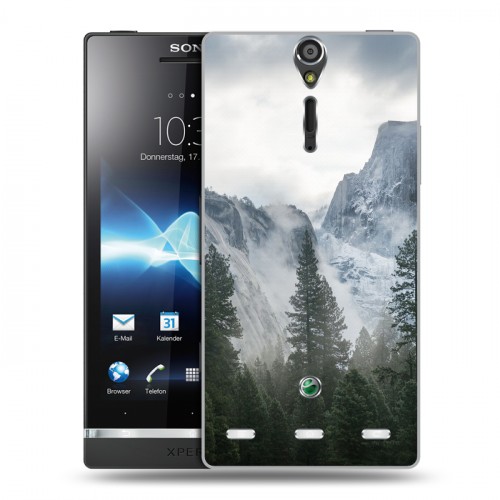 Дизайнерский пластиковый чехол для Sony Xperia S горы