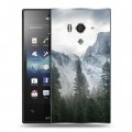 Дизайнерский пластиковый чехол для Sony Xperia acro S горы