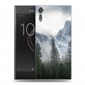 Дизайнерский пластиковый чехол для Sony Xperia XZs горы