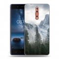 Дизайнерский пластиковый чехол для Nokia 8 горы