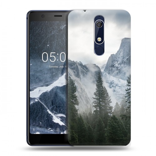 Дизайнерский пластиковый чехол для Nokia 5.1 горы