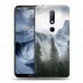 Дизайнерский пластиковый чехол для Nokia 6.1 Plus горы