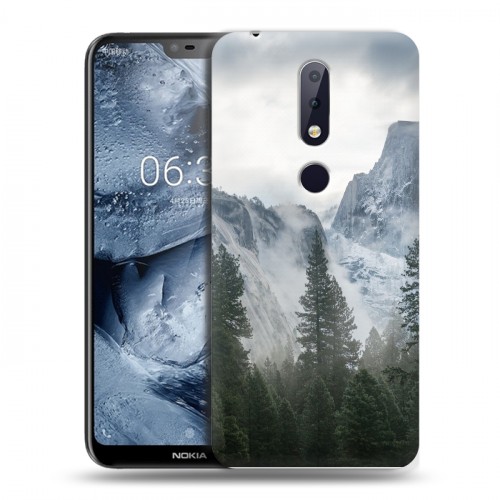 Дизайнерский пластиковый чехол для Nokia 6.1 Plus горы