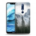 Дизайнерский пластиковый чехол для Nokia 5.1 Plus горы