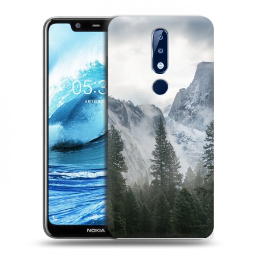 Дизайнерский пластиковый чехол для Nokia 5.1 Plus горы