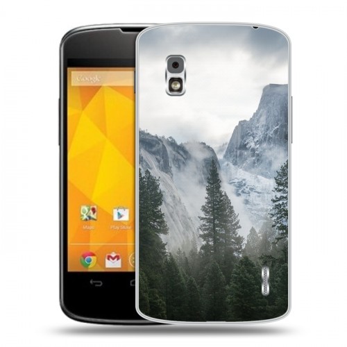 Дизайнерский пластиковый чехол для LG Google Nexus 4 горы