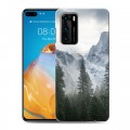 Дизайнерский пластиковый чехол для Huawei P40 горы