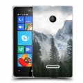 Дизайнерский пластиковый чехол для Microsoft Lumia 435 горы