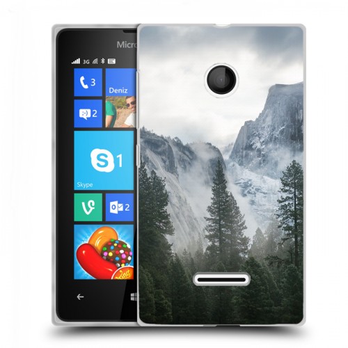 Дизайнерский пластиковый чехол для Microsoft Lumia 435 горы