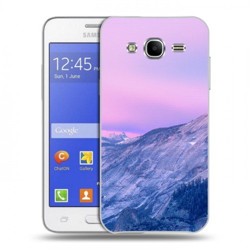 Дизайнерский пластиковый чехол для Samsung Galaxy J7 горы