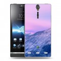 Дизайнерский пластиковый чехол для Sony Xperia S горы