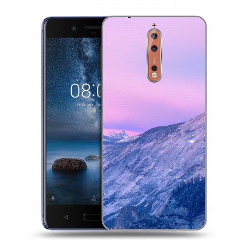 Дизайнерский пластиковый чехол для Nokia 8 горы