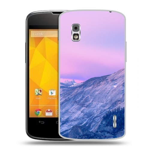 Дизайнерский пластиковый чехол для LG Google Nexus 4 горы