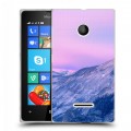 Дизайнерский пластиковый чехол для Microsoft Lumia 435 горы