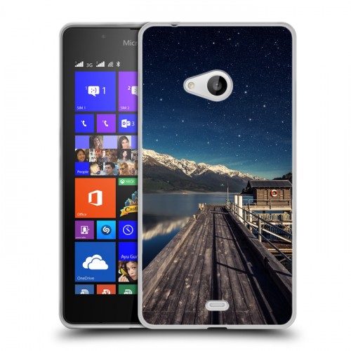 Дизайнерский пластиковый чехол для Microsoft Lumia 540 горы