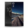 Дизайнерский пластиковый чехол для Sony Xperia XZs горы