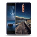 Дизайнерский пластиковый чехол для Nokia 8 горы