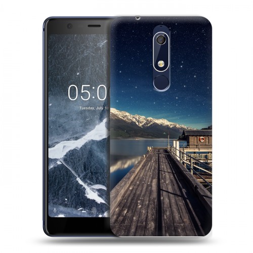 Дизайнерский пластиковый чехол для Nokia 5.1 горы