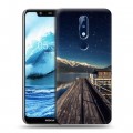 Дизайнерский пластиковый чехол для Nokia 5.1 Plus горы