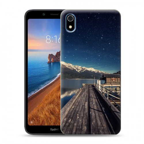 Дизайнерский силиконовый чехол для Xiaomi RedMi 7A горы