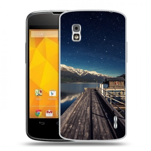 Дизайнерский пластиковый чехол для LG Google Nexus 4 горы