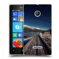 Дизайнерский пластиковый чехол для Microsoft Lumia 435 горы